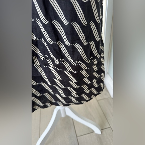 Anthropologie Maeve Black Tiered Linen Dress - Picture 9 of 15